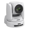 Sony BRC-H800 HD PTZ camera with 1-inch CMOS sensor, white finish, and PoE+ for professional video streaming and conferencing.