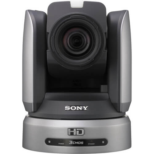 Sony BRC-H900 1/2" HD PTZ camera with 14x optical zoom, front view showing lens and camera body details – image 2