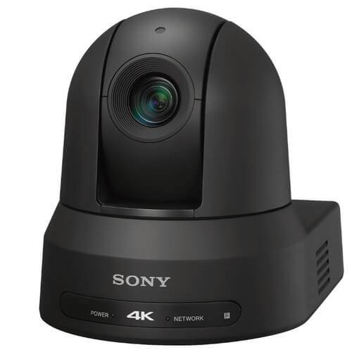 Sony BRC-X400 4K PTZ camera in black with HDMI, IP, and 3G-SDI outputs, featuring professional zoom and pan capabilities. – image 1