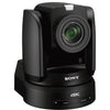 Sony BRC-X1000 4K PTZ Camera with POE+ showing front view with lens and control panel for professional video streaming and broadcasting.