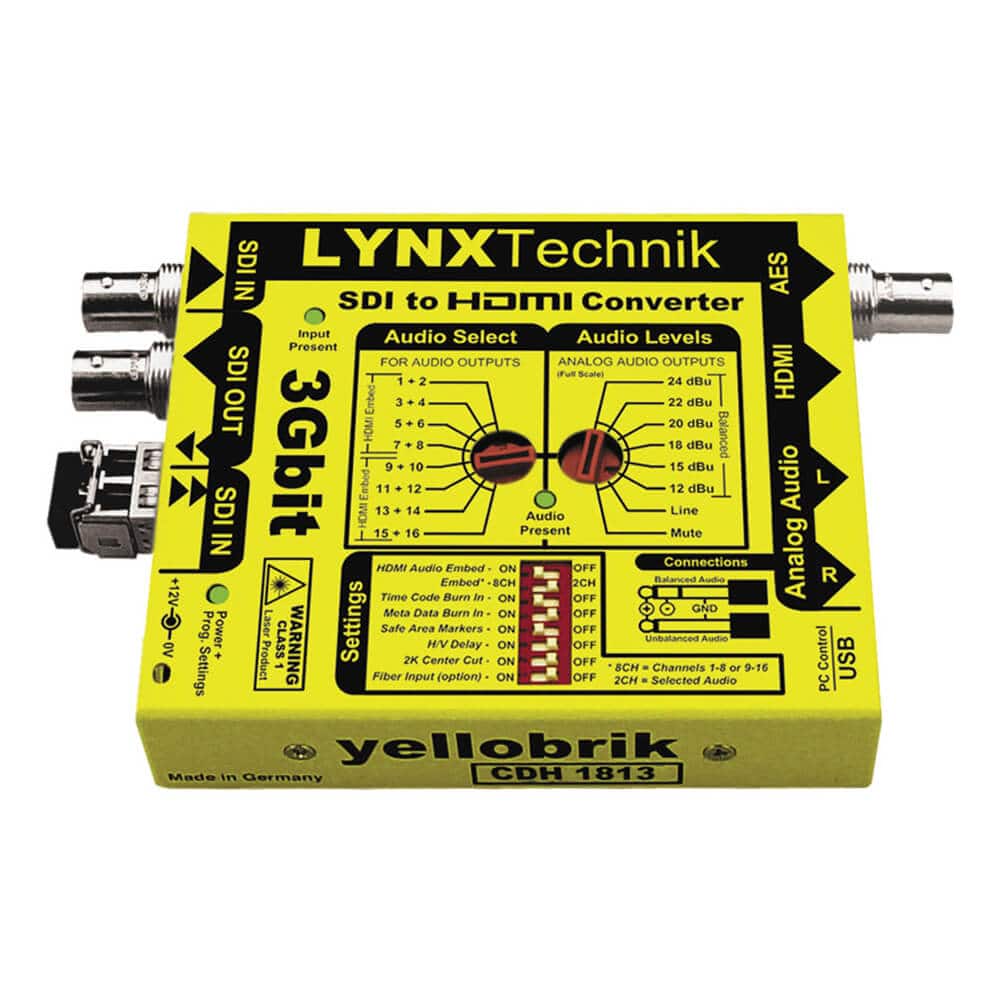 Lynx Technik yellobrik CDH 1813 3G-SDI to HDMI Converter with 3D Support - Coremicro – image 1
