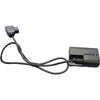 IDX System Technology C-EOSC D-Tap to Canon EOS 7D/5D Mark II dummy battery cable for video cameras, shown connected to camera body.