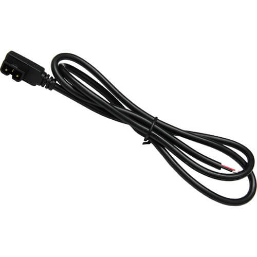 IDX System Technology 7.4V DC cable with X-Tap and bare leads for video camera accessories, shown with cable and connectors. – image 1