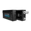 Kiloview C1 Mini 3G SDI to HDMI converter showing side view with input and output ports for professional production equipment.