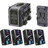 IDX System Technology Endura Cue-D150 V-Mount 4-Battery Kit for Blackmagic URSA - Coremicro