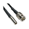 Canare SDI cable with 3G-SDI DIN male to BNC male connectors, 1.5 feet long, for professional video signal transmission