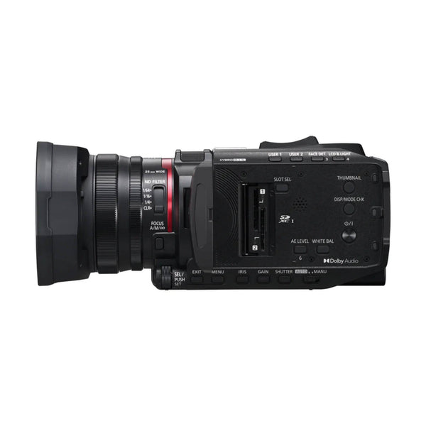 Panasonic HC-X1200 UHD 4K camcorder showcasing 24x zoom lens and compact design for high-quality video recording. – image 5