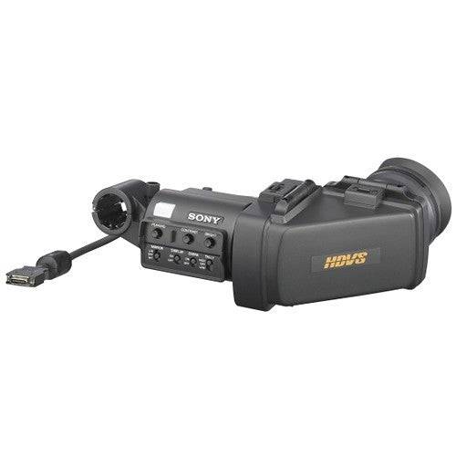 Sony CBK-VF02 Color LCD HD Viewfinder attached to a professional video camera, showcasing high-resolution display for accurate framing. – image 1