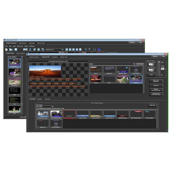 Datavideo CG-350 Character Generator For SD and HD - Coremicro – image 1