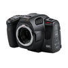 Blackmagic Design Pocket Cinema Camera 6K Pro with Pro EVF bundle showing the compact black cinema camera and electronic viewfinder.