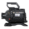 Blackmagic Design URSA Broadcast G2 broadcast camera with professional lens and controls, suitable for high-quality video production.