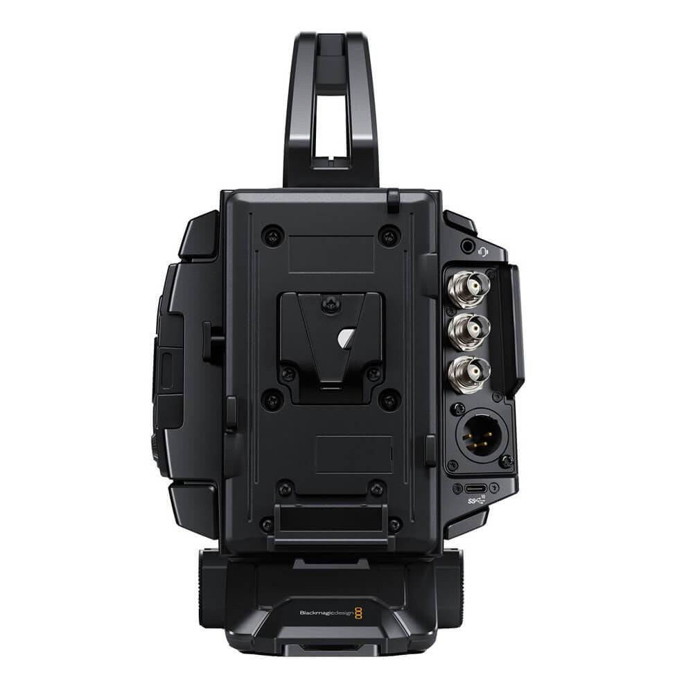 Rear view of Blackmagic Design URSA Broadcast G2 broadcast camera showing controls and connection ports. – image 2