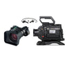 Blackmagic Design URSA Broadcast G2 camera with Fujinon XA20sX8.5BERM-K lens kit and MS-01 mount, professional broadcast camera setup.
