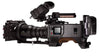 AJA CION 4K UHD video camera with professional controls and lens, designed for high-quality production filming.