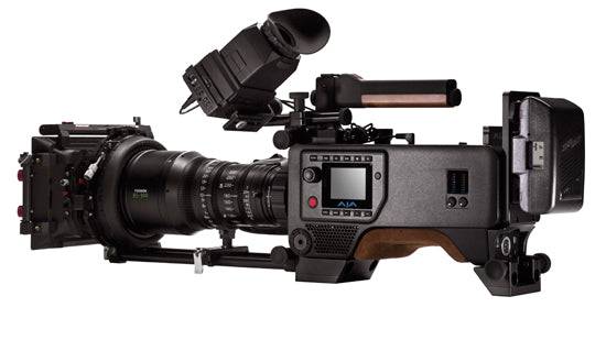 AJA CION 4K UHD video camera with professional controls and lens, designed for high-quality production filming. – image 3