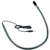 Azden CM-20 unidirectional collar microphone attached to clothing, designed for use with Azden wireless transmitters.