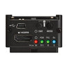 Atomos Connect Battery Converter H2S HDMI to SDI video converter with control port, used for professional video signal conversion.