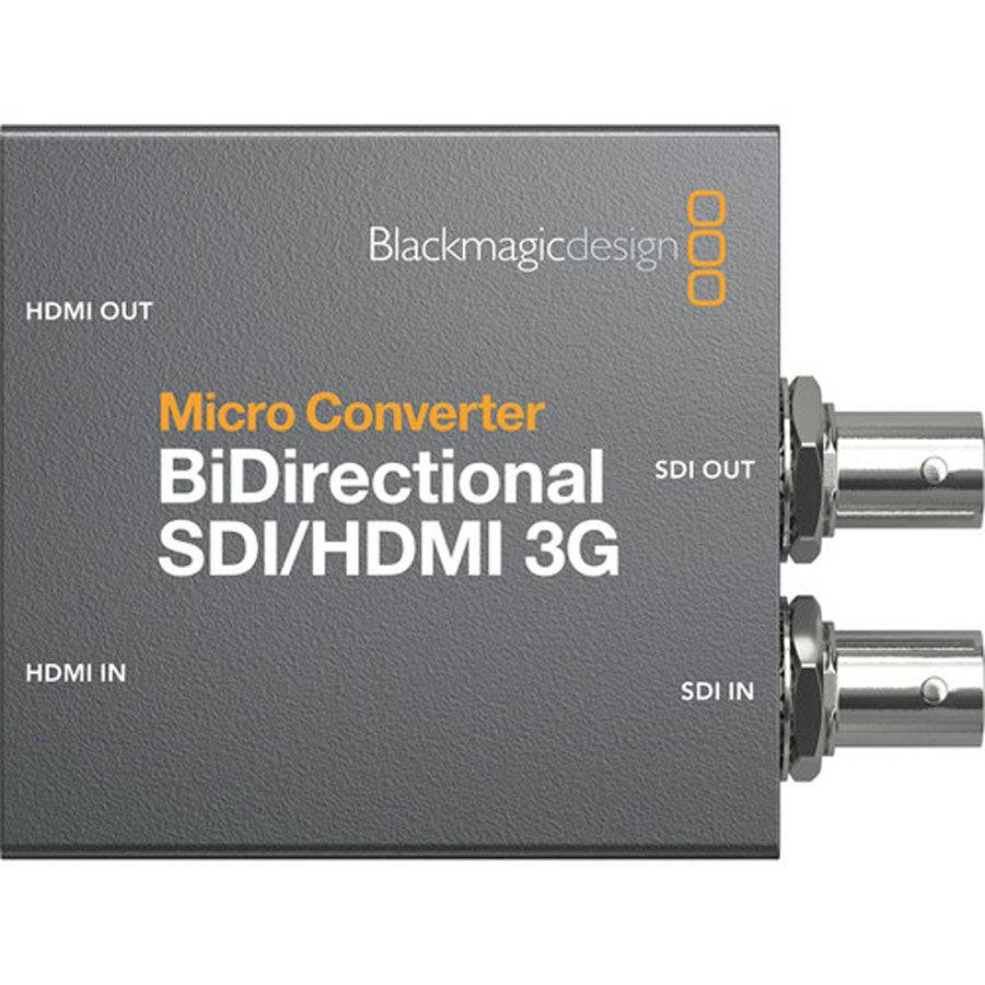 Blackmagic Design Micro Converter SDI to HDMI 3G bi-directional video converter front view without power supply – image 2