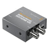 Blackmagic Design BiDirectional SDI HDMI 12G Micro Converter showing ports and compact design for video signal conversion.