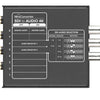 Blackmagic Design Mini Converter SDI to Audio 4K video converter with input and output ports, compact black device.