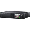 Blackmagic Design Teranex Mini SDI to DisplayPort 8K HDR video converter showing ports and compact design.