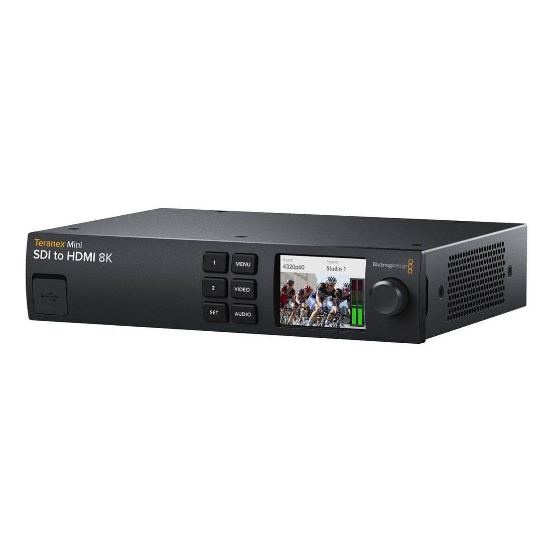 Blackmagic Design Teranex Mini SDI to HDMI 8K video converter showing ports and compact design – image 1