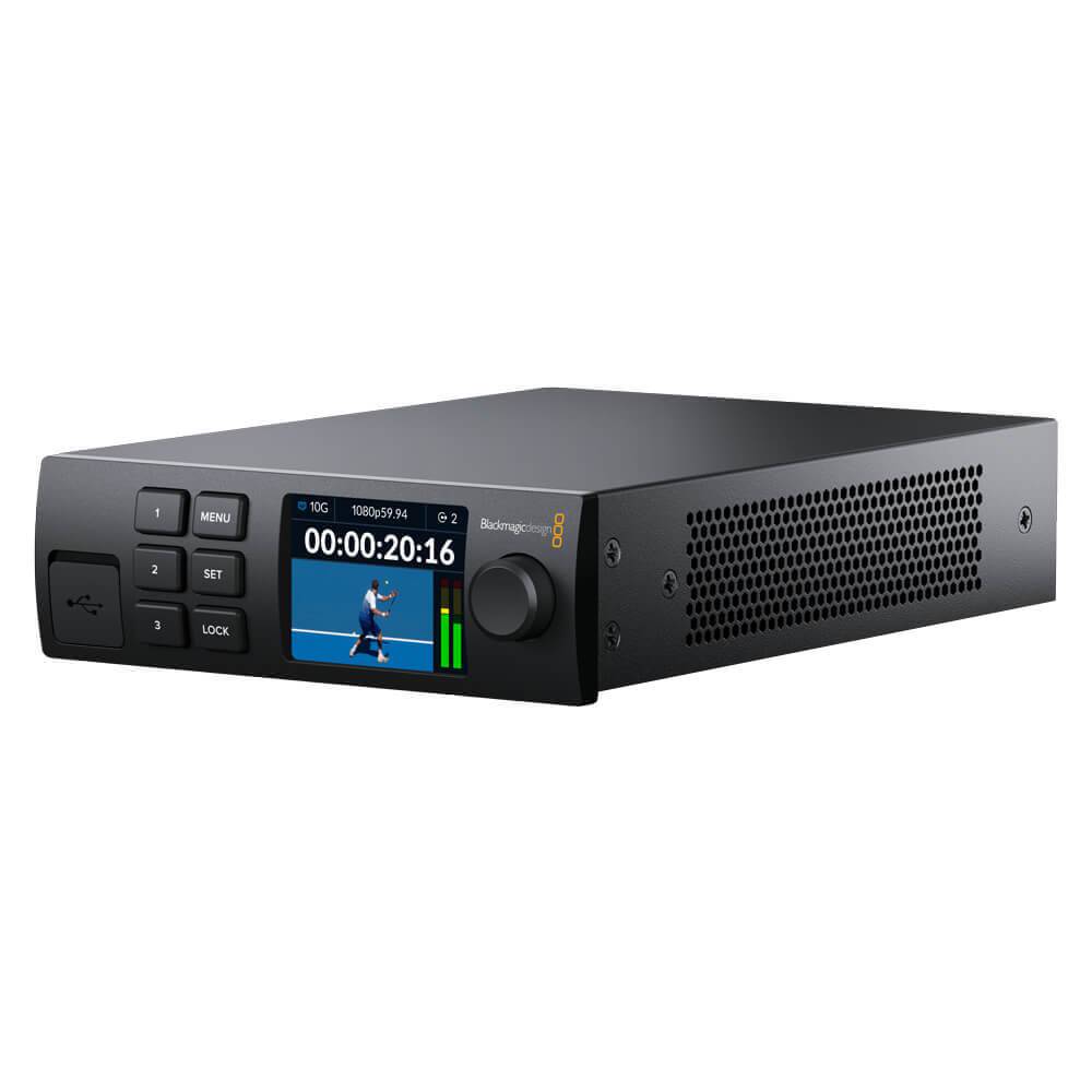 Blackmagic Design 2110 IP Converter 3X3G video converter showing multiple input and output ports on a professional device – image 1
