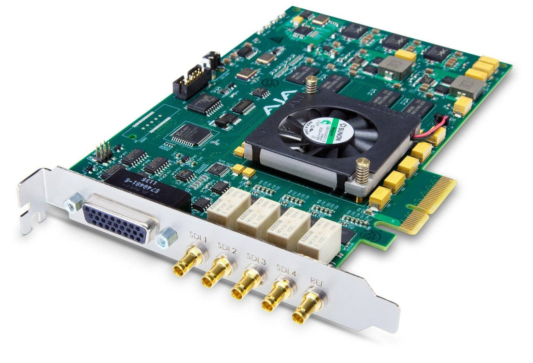 AJA Corvid 24 4K PCIe video capture card with four independent 3G HD-SDI I/O channels for professional video editing. – image 1
