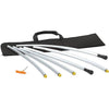 Libec CR-90 curved track rail for video cameras with carrying case, ideal for smooth camera movement and professional filming.