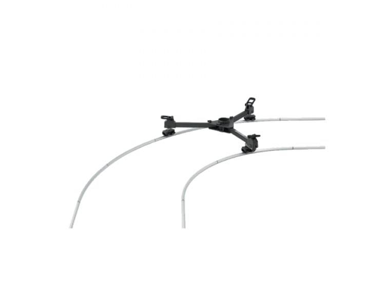 Libec CR-90 curved track rail for video cameras with carrying case, designed for smooth camera movement and professional filming. – image 2