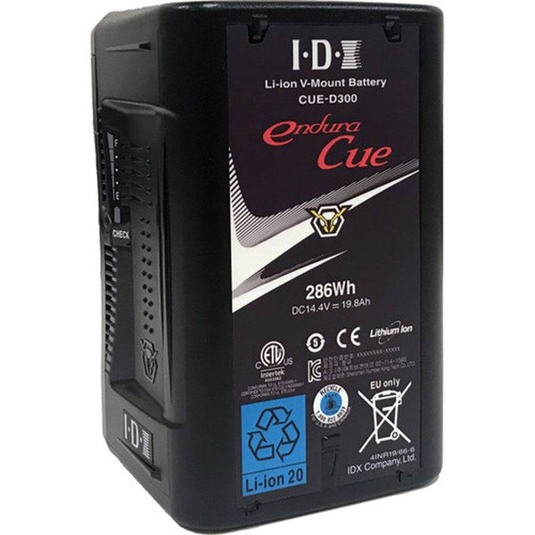 IDX System Technology CUE-D300 286Wh V-Mount High-Capacity Li-Ion Battery with 5-LED Indicator - Coremicro – image 1