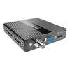 Kiloview CV190 HDMI to SDI video converter showing connection ports on production equipment for broadcast video conversion.