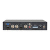 Rear view of Datavideo DAC-45 4K Up/Down Cross Converter showing input/output ports on production equipment.