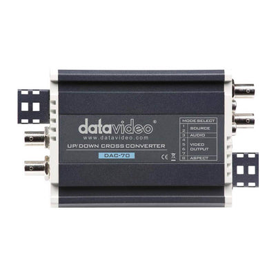 Datavideo DAC-70 Up/Down/Cross Converter production equipment, showing the top view of this professional video conversion device.