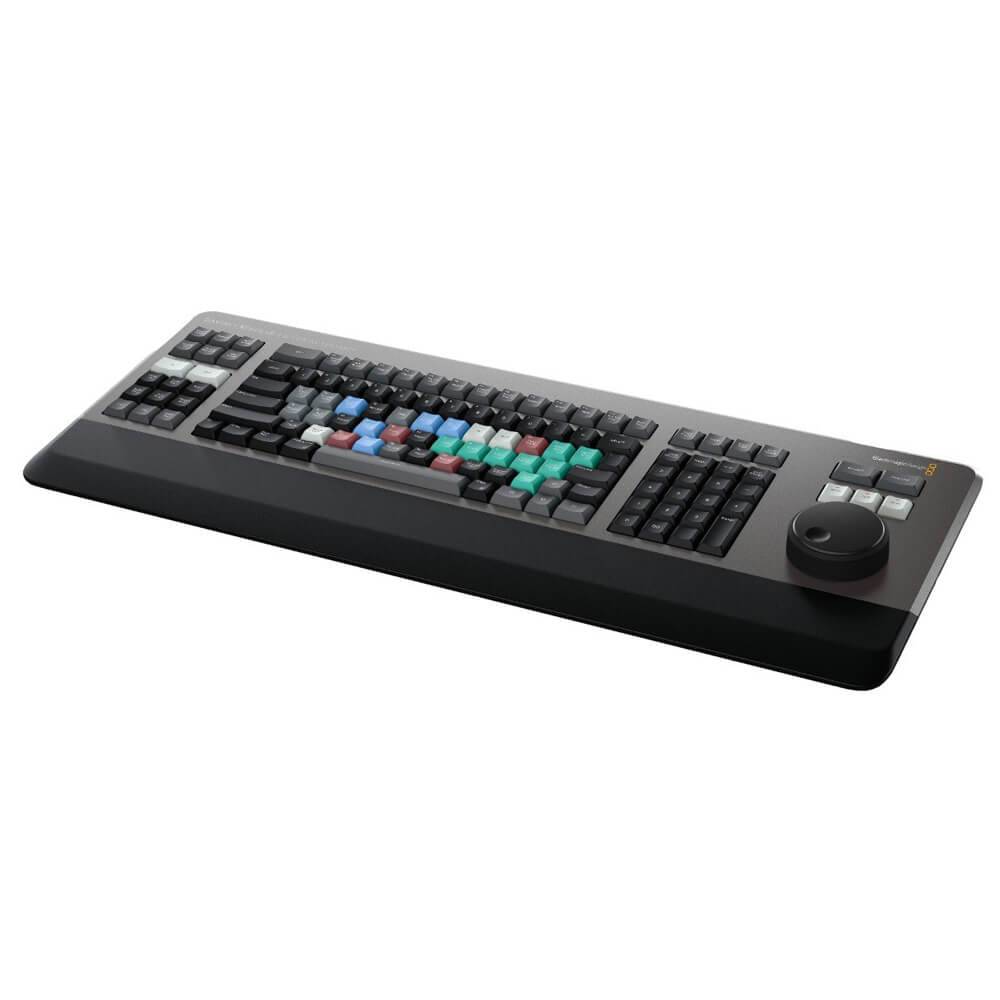 Blackmagic Design DaVinci Resolve Editor Keyboard for color correction, featuring dedicated control keys and a sleek black design. – image 2