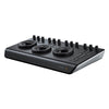 Blackmagic Design DaVinci Resolve Micro Panel front view, compact edit controller with studio license for professional video editing.