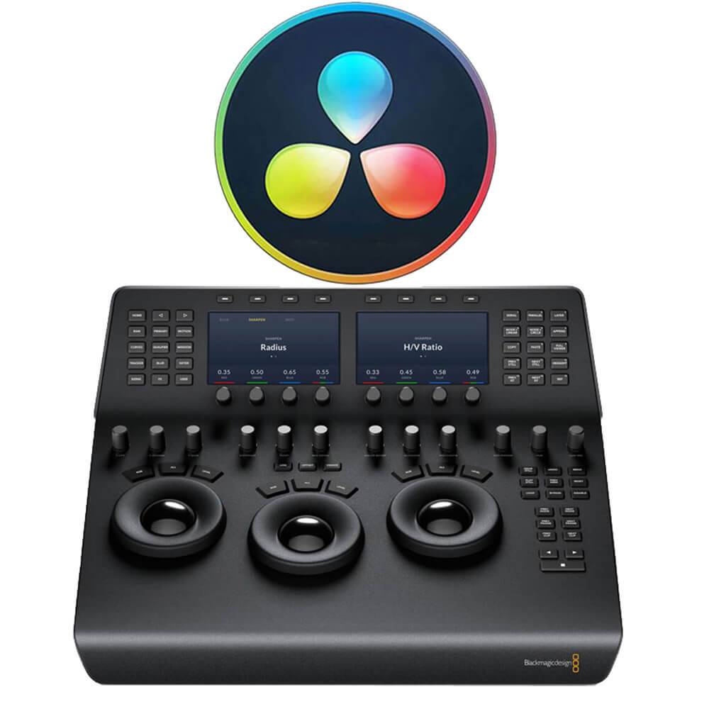 Blackmagic Design DaVinci Resolve Mini Panel for professional color correction with integrated control surface and Studio software license. – image 1