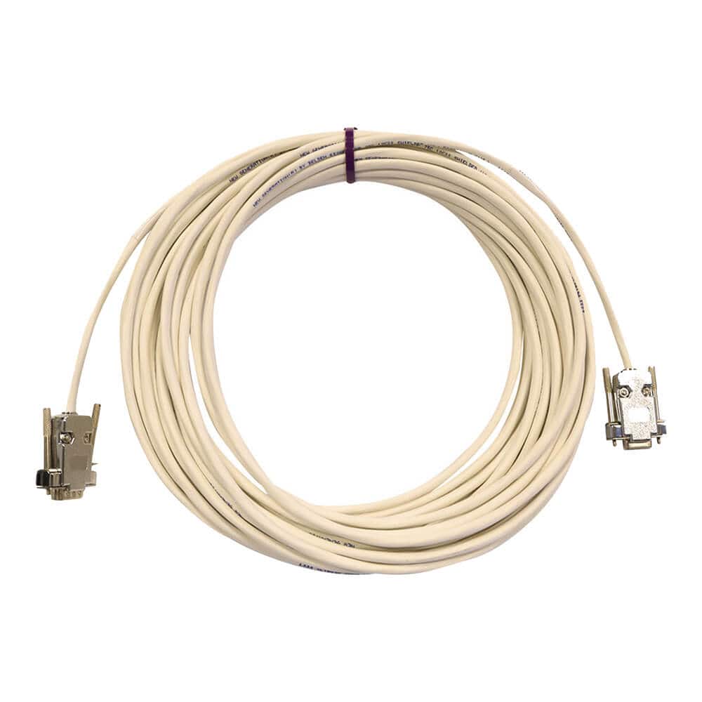 PTZOptics serial DB9 male to female plenum-rated extender cable, 50 feet, used for serial communication connections. – image 1