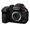 Panasonic Lumix GH6 mirrorless digital camera body shown from side angle with lens mount and control buttons visible