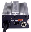 Rear view of Datavideo DDC-4012H In-Line XLR DC-DC Converter showing input and output connections for 7.2V, 8.4V, and 12V power.