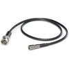 Blackmagic Design SDI cable with DIN 1.0/2.3 to BNC male adapter for professional video connections.