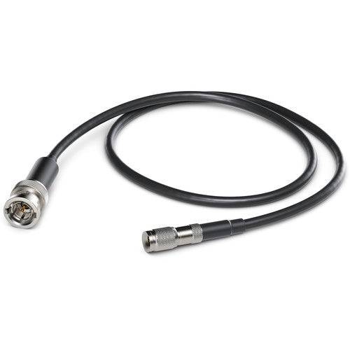 Blackmagic Design SDI cable with DIN 1.0/2.3 to BNC male adapter for professional video connections. – image 1