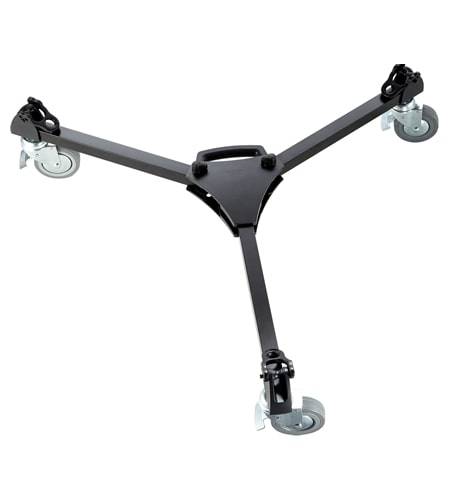 Libec LX10 Studio Two-Stage Aluminum Tripod System and H65B Head with Dual Pan Handles and Spreader Dolly - Coremicro – image 2