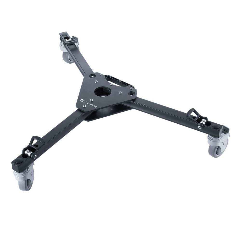 OZEN lightweight camera dolly with breakable wheels shown in a video, designed for smooth camera movements and easy transport. – image 1