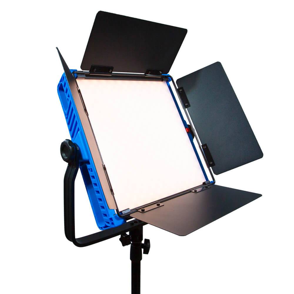 Dracast Kala Plus Series LED1000 Bi-Color Panel Light for production, showing adjustable brightness and color controls. – image 3