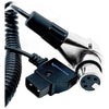 Kondor Blue D-Tap to 4-Pin XLR Female Right Angle Adapter Power Coiled Cable - Coremicro