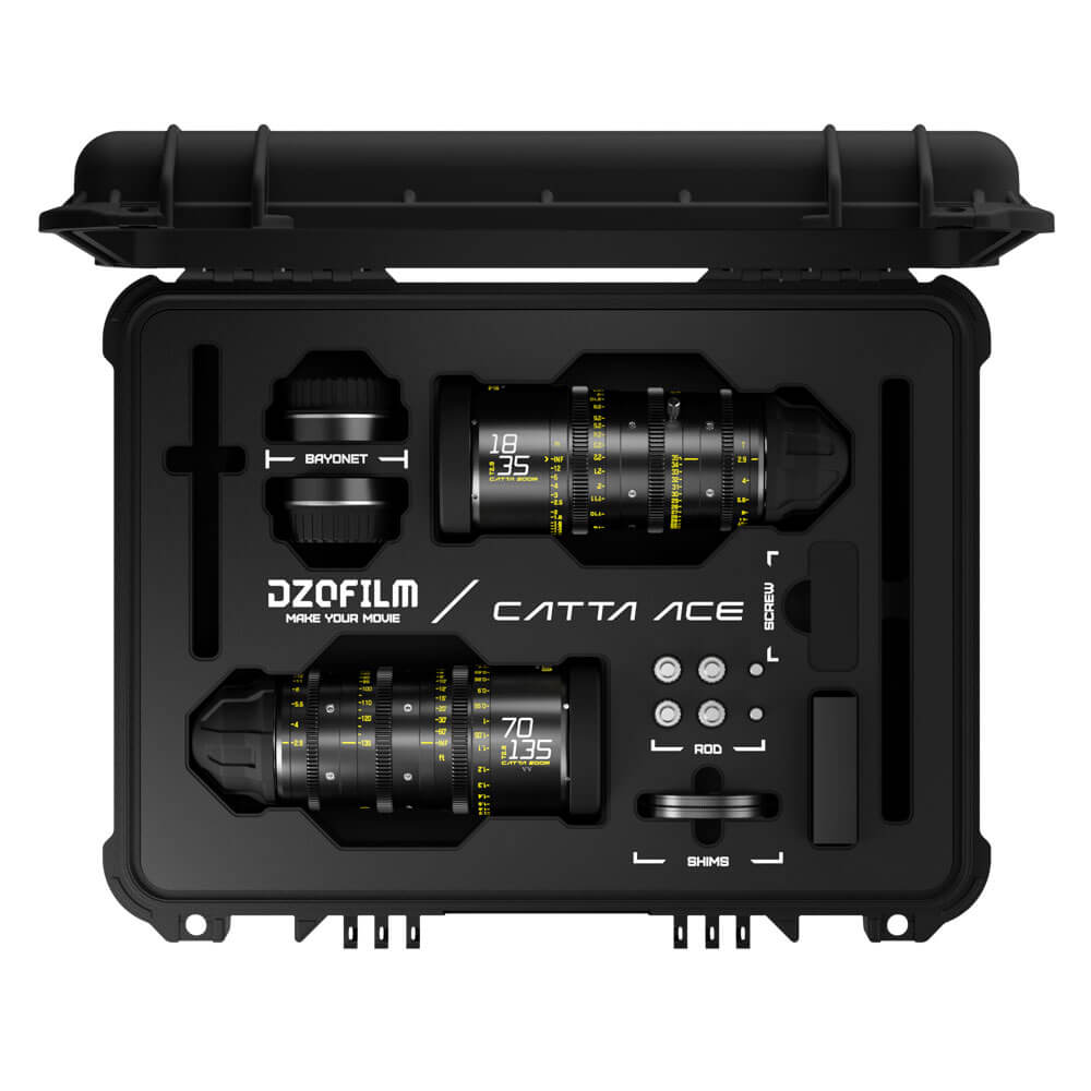 DZOFilm Catta Ace 18-35/70-135mm T2.9 Cine 2-Lens Bundle (PL/EF, Black) - Coremicro – image 1