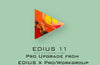 Grass Valley EDIUS 11 Pro upgrade box for EDIUS X Pro/Workgroup, a professional video editing software package.