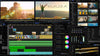 Grass Valley EDIUS X Workgroup Education video editing software interface on screen, showcasing editing tools and timeline workspace.