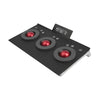 Left view of Tangent Devices Element Panels Kit, a computer product with customizable control surface and tactile knobs.